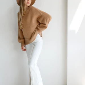 beige shirt
